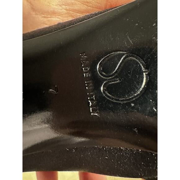 St. John Made In Italy 3" Heels‎ Pointed Toes Gold Insoles Leather Sparkle Sz 7 - Picture 11 of 11